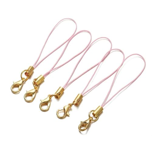 20–100 Stück goldfarbenes Schlüsselanhängerseil mit Karabinerverschluss, Lanyard, Lariat-Gurt, Schnüre zum Selbermachen von Schlüsselanhängern, Anhängern, Schmuckherstellung, Rosarot, 20 Stück 20–100 Stück goldfarbenes Schlüsselanhängerseil mit Karabinerverschluss, Lanyard, Lariat-Gurt, Schnüre zum Selbermachen von Schlüsselanhängern, Anhängern, Schmuckherstellung, Rosarot, 20 Stück von TBSKUY