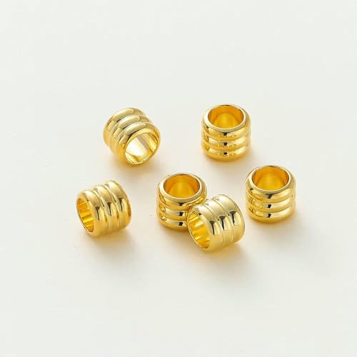 20 30 50 Stück/Los 14 Karat 18 Karat vergoldete Zylinder-Charm-Metallperlen, lose Abstandsperlen für Armbänder, DIY-Schmuckherstellung, Zubehör – 18 Karat Gold – 2,5 mm Loch 1,5 x 50 Stück 20 30 50 Stück/Los 14 Karat 18 Karat vergoldete Zylinder-Charm-Metallperlen, lose Abstandsperlen für Armbänder, DIY-Schmuckherstellung, Zubehör – 18 Karat Gold – 2,5 mm Loch 1,5 x 50 Stück von TBSKUY