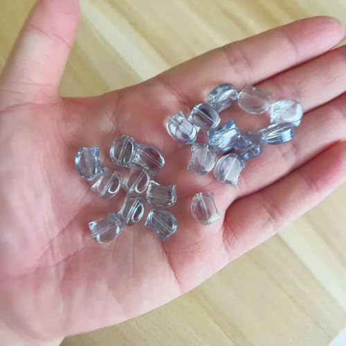 20 Stück 8 x 10 mm Regenbogenfarbener Katzenkopf Kristallglas Tschechische Perlen Lose Perlen Charms für Ohrringe DIY Schmuckherstellung-14-8 x 10 mm (20 Stück) von TBSKUY