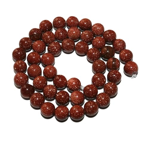 4 6 8 10 mm natürliche schwarze Lava-Tigeraugen-Achat-Jade-Massenperlen aus losem Stein für die Herstellung von Armbändern und Halsketten, Schmuckmaterial – goldener Sandstein – von TBSKUY