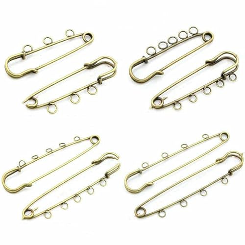 5 Stück/Los Sicherheitsnadeln Brosche Blanko Basis Broschennadeln 50/80/90 mm Nadeln 3/5 Ringe Schmucknadel für Schmuckherstellung Zubehör-Bronze-50 mm mit 3 Ringen 5 Stück/Los Sicherheitsnadeln Brosche Blanko Basis Broschennadeln 50/80/90 mm Nadeln 3/5 Ringe Schmucknadel für Schmuckherstellung Zubehör-Bronze-50 mm mit 3 Ringen von TBSKUY