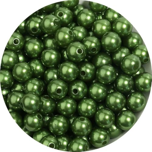 50–1000 Stück/Los ABS-Imitationsperlen, farbige, runde, lose Acryl-Abstandshalterperlen für die Schmuckherstellung, DIY-Charm-Armbänder und Ohrringe, Dunkelgrün, 5 mm, 500 Stück 50–1000 Stück/Los ABS-Imitationsperlen, farbige, runde, lose Acryl-Abstandshalterperlen für die Schmuckherstellung, DIY-Charm-Armbänder und Ohrringe, Dunkelgrün, 5 mm, 500 Stück von TBSKUY