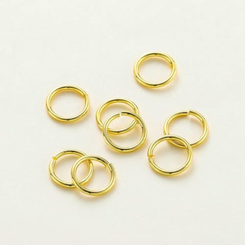 50–200 Stück/Los 14 Karat/18 Karat Echtgold plattiertes Messing Offener Biegering Geteilte Verbindungsringe für DIY-Schmuckherstellungszubehör-18 Karat Gold-0,7 x 6 mm 100 Stück 50–200 Stück/Los 14 Karat/18 Karat Echtgold plattiertes Messing Offener Biegering Geteilte Verbindungsringe für DIY-Schmuckherstellungszubehör-18 Karat Gold-0,7 x 6 mm 100 Stück von TBSKUY