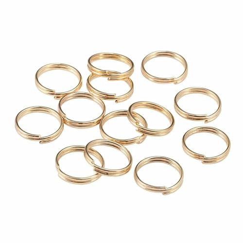 50–200 Stück/Los 4–20 mm offene Biegeringe, Doppelschlaufen, Spaltringe, Verbinder für DIY-Schmuckherstellung, Zubehör – KC Gold – 8 mm x 200 Stück 50–200 Stück/Los 4–20 mm offene Biegeringe, Doppelschlaufen, Spaltringe, Verbinder für DIY-Schmuckherstellung, Zubehör – KC Gold – 8 mm x 200 Stück von TBSKUY
