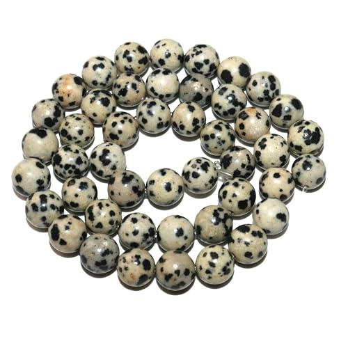 6 8 10 mm natürliche schwarze Lava-Tigerauge-Achat-Jade-Massen lose Steinperlen für die Herstellung von Armbändern und Halsketten, Schmuckmaterial – 6 mm, 60 Stück Perlen von TBSKUY