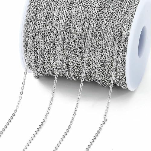 Kein Verblassen, 2 Meter Edelstahlketten, goldfarbene Lippenperlen, Perlenkette für die Schmuckherstellung, DIY-Halsketten, Armbandzubehör, S3-Stahl, 2,0 mm, 2 Meter Kein Verblassen, 2 Meter Edelstahlketten, goldfarbene Lippenperlen, Perlenkette für die Schmuckherstellung, DIY-Halsketten, Armbandzubehör, S3-Stahl, 2,0 mm, 2 Meter von TBSKUY