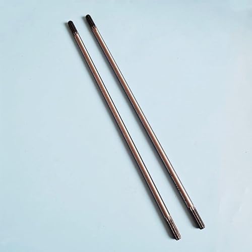 Werkzeugzubehör 9 Zähne (Durchmesser 8 mm) Antriebswelle for 26 mm oder 28mm Rohr, Grasschneider, manueller Mini-Bagger, Länge 530mm (Color : 2 x Drive shaft) von TBTeekk