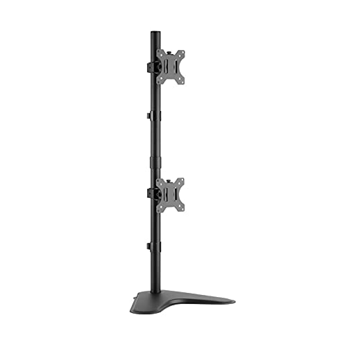 Monitorständer Monitor Mount Einstellbare Aufwärts- und Abwärts-Dual-Screen-Monitor-Ständer, Neigungsrotation, Monitorhalterständer für 17"-32" -Screen, jeder Arm hält bis zu 8 kg Monitorhalterung von TBUDAR