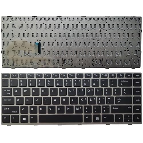 Kompatible Laptop -Tastatur Kompatibel mit 840 G5 846 G5 745 G5 mit grauem Rahmen US -Layout(NO Backlit) von TBXwsofl