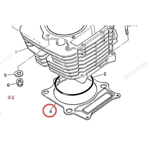 Motorzylinderbasisdichtung kompatibel mit XT600 Z Tenere 600 1986-1990 Motorzylinderbasisdichtung kompatibel mit XT600 Z Tenere 600 1986-1990 von TBXwsofl