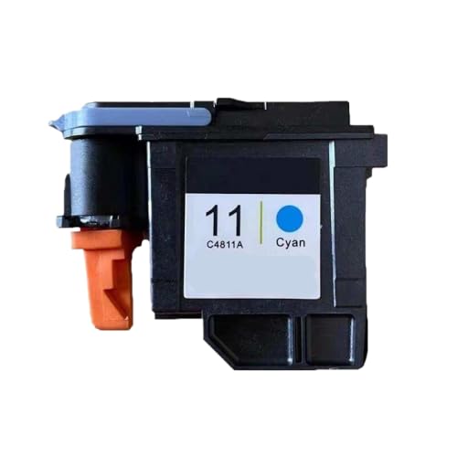 TBXwsofl 11 Printhead -kompatibel mit 11 C4810A C4811A C4812A C4813A Kompatibel mit Drucker 500 800 510 100 110 111 120 1000 1100 1200 Serie(11 printhead Cyan) von TBXwsofl