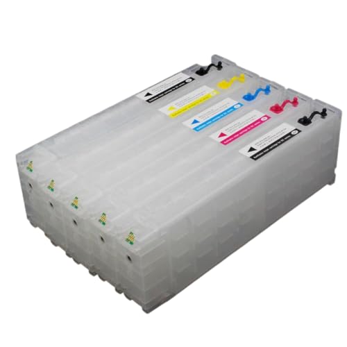 TBXwsofl 5pcs 700ml T6941 einmalige Chip leerer nachfüllbarer Tintenpatronenkassette kompatibel mit T3070 T5070 T7070 T3000 T5000 T7000 T3200 T5200 T7200 Druckermodelle von TBXwsofl
