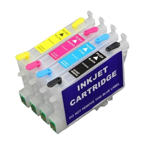 TBXwsofl Empty Refillable Ink Cartridge with Chip T0441 T0442 T0443 T0444 Compatible with Printer Models C86 C64 C66 CX4600 C84 C84N CX6400 CX6600 CX3600 CX3650 TBXwsofl Empty Refillable Ink Cartridge with Chip T0441 T0442 T0443 T0444 Compatible with Printer Models C86 C64 C66 CX4600 C84 C84N CX6400 CX6600 CX3600 CX3650 von TBXwsofl