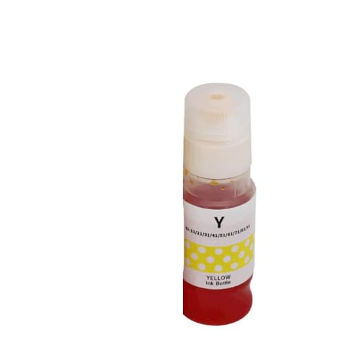 TBXwsofl Kompatible Nachfüllfarbstoff-Tintenwasser auf Basis von GI41 GI-41 GI 41 G1420 G2420 G2460 G3420 G3460 G3472 G4470 G2160 G3560 G2520 G580 G680 Printermodelle(Y 1PC) von TBXwsofl