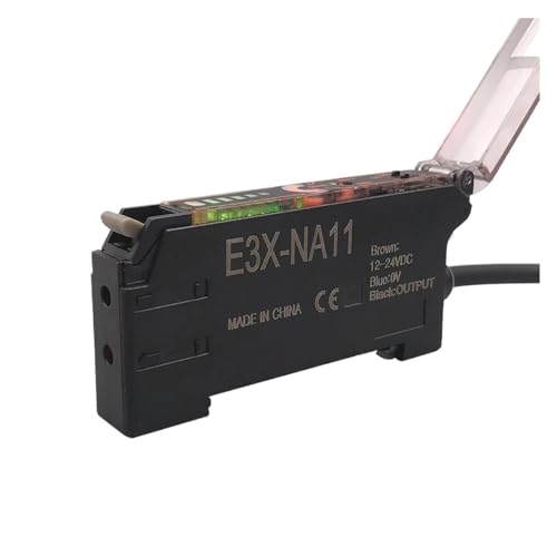 Glasfaser-Verstärkersensor, Din-Schienenmontage, geeignet for diffus reflektierte Strahlen, M3 M4-Faser, E3X-NA11(Plus Ft-410) von TBZOQAID