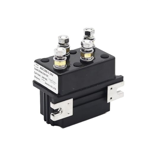 TBZOQAID 200A DC-Schütz for elektrische Winde, Vorwärts- und Rückwärts-Transferschütz, 12 V, 24 V, 36 V, 200 A ADC200-I(24v Dc) von TBZOQAID