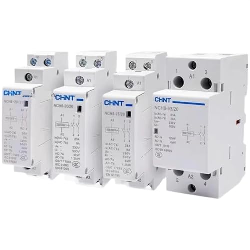 TBZOQAID NCH8 20A 25A 40A 63A Din-schiene Haushalt MIni AC Schütz 220V 230V 400V 63/22 63/40 40/40 40/22 1NO 1NC 2NO 2NC 4NO 2P 4P(25a 1no 1nc) von TBZOQAID