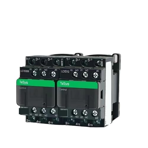 TBZOQAID Schwarze Version AC Dreipoliges Schütz 3P LC1D25 LC1D32 LC1D38 B7C F7C Q7C M7C 24 V 110 V 220 V 380 V(Lc1d32,380V) von TBZOQAID