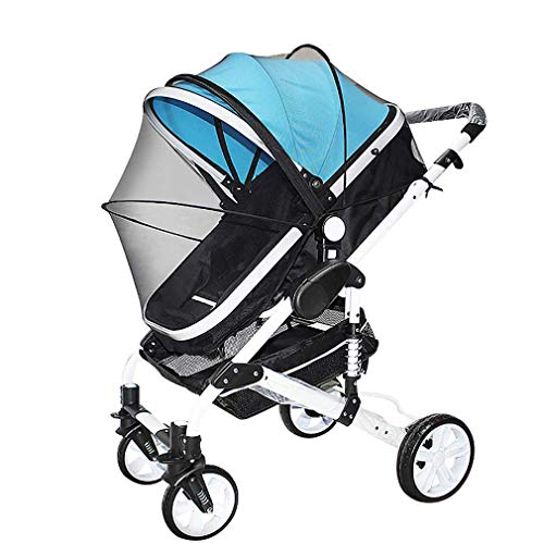 Insektenschutz/Moskitonetz Kinderwagen Reißverschluss Kinderwagen Mückennetz reißfest & waschbar fliegennetz für Kinderwagen, Sportwagen, Jogger & Reisebett idealer Schutz vor Wespen und Stechmücken von TBoonor