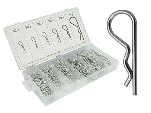 150x Federstecker Federsplint Splint 6 Größen 31-75mm Federvorstecker in Sortimentsbox 150x Federstecker Federsplint Splint 6 Größen 31-75mm Federvorstecker in Sortimentsbox von TC TECHNIC