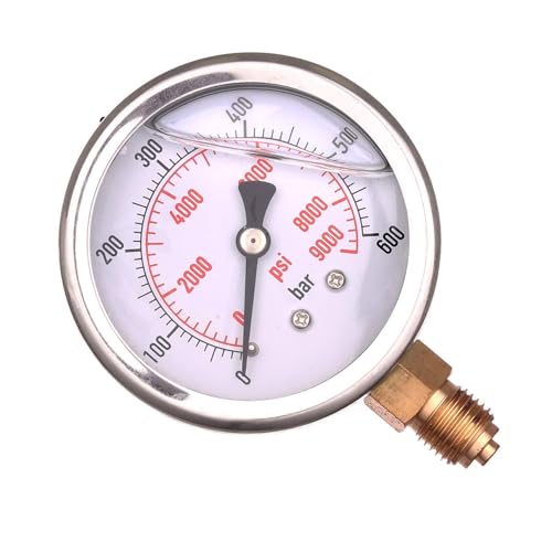 63mm 0-600 BAR 0-9000 PSI Glyzeringefüllt Hydraulische Druckmessgerät Manometer Glyzerin Messgerät 63mm 0-600 BAR 0-9000 PSI Glyzeringefüllt Hydraulische Druckmessgerät Manometer Glyzerin Messgerät von TC TECHNIC