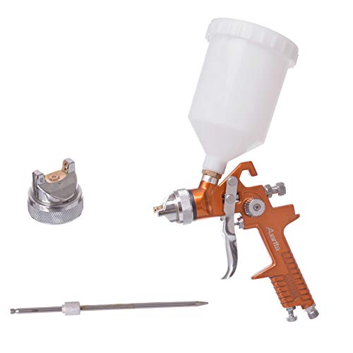 AUARITA HVLP Gold Spritzpistole Lackierpistole Sprühpistole Düsen 1,7 + 2,5 600ml Behälter von Auarita