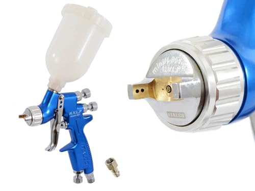 Auarita HVLP MINI Technologie Spritzpistole H-951 0,8 mm Düse Langlebig 250 ml Fassungsvermögen zum Lackieren DREI Einstellmodi Sehr effizient Gut für schwere Materialien von TC TECHNIC