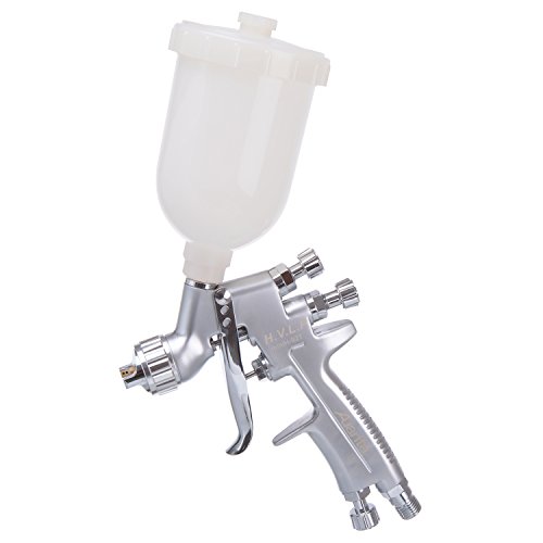 Auarita HVLP Mini Technologie Spritzpistole H-921 0,5 mm Düse Langlebig 250 ml Fassungsvermögen zum Lackieren DREI Einstellmodi Sehr effizient Gut für schwere Materialien von Auarita
