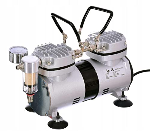 Doppelkolben-Vakuumpumpe mit Filter und Vakuummeter 35-40 l/min von TC TECHNIC
