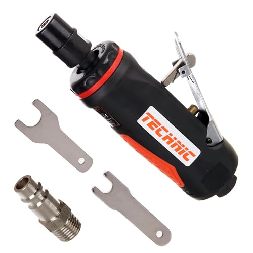 Druckluft Stabschleifer Kurz Schleifer Schleifmaschine Werkzeug für Werkstatt Druckluftschleifer Aufnahmefutter 6mm Länge 150mm Gewicht 0,40kg von TC TECHNIC