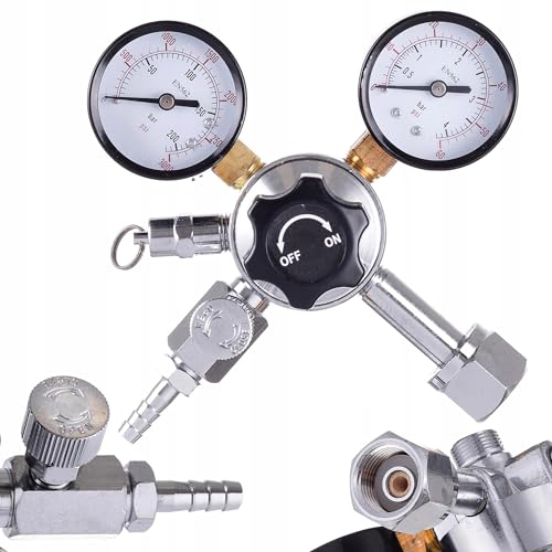 Druckminderer Druckregler CO2, Kohlendioxid Druckminderer für Zapfanlagen, Getränke, Bier vom Fass Bierkeller, Bierbrauen, Bierzapfanlage von TC TECHNIC