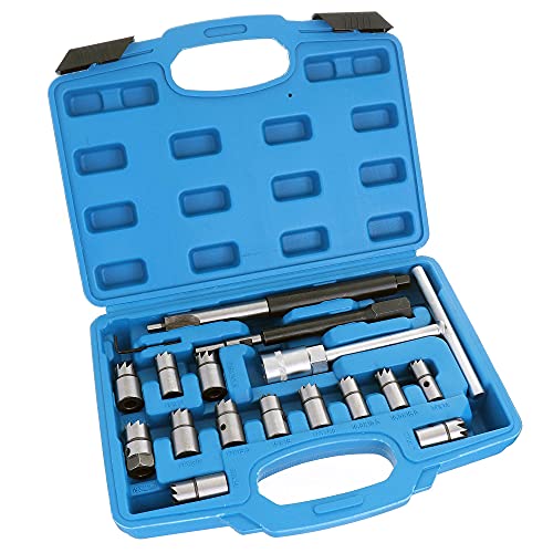 Injektoren Fräser Satz für Injektor Dichtflächen Fräser Werkzeug Set 17 Stück Injektoren Fräser Satz für Injektor Dichtflächen Fräser Werkzeug Set 17 Stück von TC TECHNIC