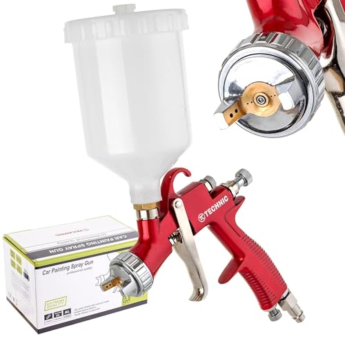LVLP Technology Spritzpistole L-500 1,5 mm Düse Langlebig 600 ml Fassungsvermögen zum Lackieren DREI Einstellmodi Sehr dünne Farbschicht Extrem präzise LVLP Technology Spritzpistole L-500 1,5 mm Düse Langlebig 600 ml Fassungsvermögen zum Lackieren DREI Einstellmodi Sehr dünne Farbschicht Extrem präzise von TC TECHNIC