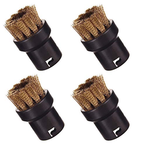 Messing Rundbürsten Reinigungsbürsten Set 4x für Karcher Dampfreiniger SC 1 2 3 4 1020 von TC TECHNIC