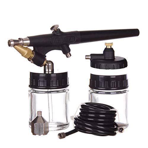 Präzise 6 Stück Airbrush Hobby Kit 0,8mm Düse Spritzpistole von Kastor