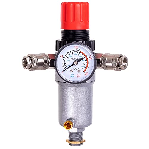 Profi 1/2" Druckluftregler Druckminderer mit Luftfilter und Manometer Filter Profi 1/2" Druckluftregler Druckminderer mit Luftfilter und Manometer Filter von TC TECHNIC