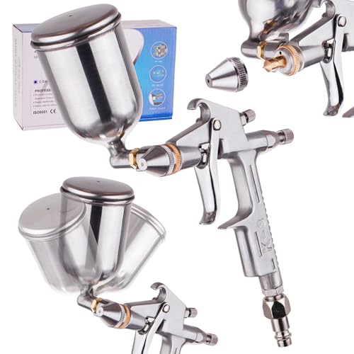Profi HVLP AUARITA K-3 Druckluft Lackierpistole Farbsprühpis Spritzpistole 125ml von TC TECHNIC