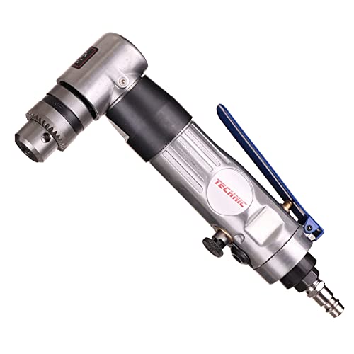 TC TECHNIC AT-5051 Pneumatische Winkelbohrmaschine mit Schlüsselfutter für Bohrer Drehrichtung Einstellmöglichkeit Höhe 95 mm Drehzahl 180 U/min von TC TECHNIC