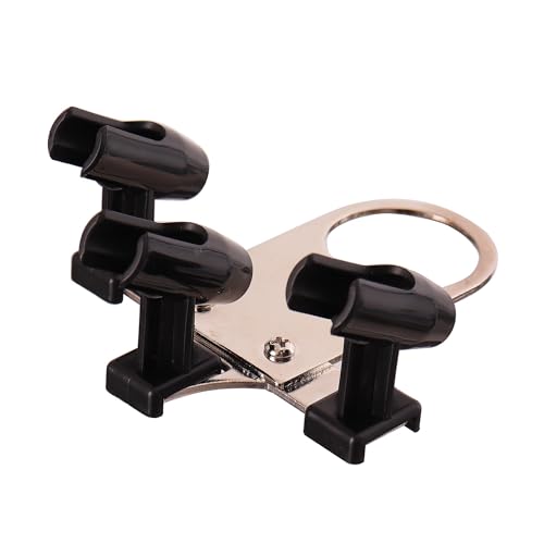 TC TECHNIC - BD-H5 Stativhalter für 3 Airbrushes mit Filterring - Airbrush Zubehör - aus Metall und Kunststoff - Möglichkeit zur Befestigung am Reduzierer des Airbrush-Kompressors - 9 x 11 x 5 cm von TC TECHNIC