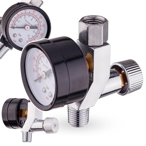 TC TECHNIC - Druckminderer Druckluft, Gasdruckregler 0-12 bar, Luftfilter Kompressor zur Verwendung mit Lackierpistolen, Präzision bei der Druckeinstellung - Druckluft Wartungseinheit TC TECHNIC - Druckminderer Druckluft, Gasdruckregler 0-12 bar, Luftfilter Kompressor zur Verwendung mit Lackierpistolen, Präzision bei der Druckeinstellung - Druckluft Wartungseinheit von TC TECHNIC
