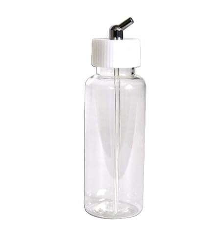 TC TECHNIC - Großer Farbbehälter für Airbrush 80 ml - mit Halterung 45° - Außendurchmesser des Behälters: 40 mm - aus robustem Kunststoff - für langes Arbeiten ohne häufiges Nachfüllen von TC TECHNIC