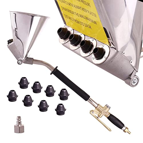 TC TECHNIC Pneumatische Zementspritzpistole 4 l, Metalldüsen-fi 19 mm, Gewicht 2,5 kg, inkl. 4 x Düsen 11 mm, 4 x Düsen 9 mm, Verputzmaschine, Verputzpistole von TC TECHNIC