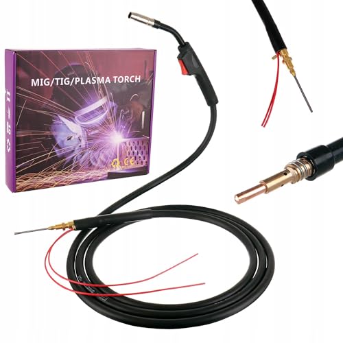 TC TECHNIC - Schweißbrenner für MIG MAG Schweißgerät - Stromader aus Kupfer, Drahtführung aus Stahl, für Schweißdraht 0,8 mm - Kompatibel mit gängigen Schweißgeräten - Typ MB14 AK - 4m TC TECHNIC - Schweißbrenner für MIG MAG Schweißgerät - Stromader aus Kupfer, Drahtführung aus Stahl, für Schweißdraht 0,8 mm - Kompatibel mit gängigen Schweißgeräten - Typ MB14 AK - 4m von TC TECHNIC