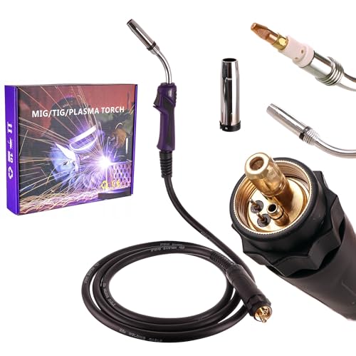 TC TECHNIC - Schweißgerät MIG MAG Brenner, Laserschweißpistole Schweißbrenner - Komplettes Zubehör im Set, Universelle Befestigung, Gesamtlänge 4 m, Anschluss EURO - Version mit Verstärkung TC TECHNIC - Schweißgerät MIG MAG Brenner, Laserschweißpistole Schweißbrenner - Komplettes Zubehör im Set, Universelle Befestigung, Gesamtlänge 4 m, Anschluss EURO - Version mit Verstärkung von TC TECHNIC