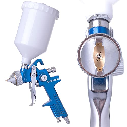 TC TECHNIC Spritzpistole mit Düse 2,0 mm - Schwerkraftzufuhr HVLP-Lackierpistole, 600ml Becher, zum Ausbessern von Autolack, Grundierung, Klarlack TC TECHNIC Spritzpistole mit Düse 2,0 mm - Schwerkraftzufuhr HVLP-Lackierpistole, 600ml Becher, zum Ausbessern von Autolack, Grundierung, Klarlack von TC TECHNIC