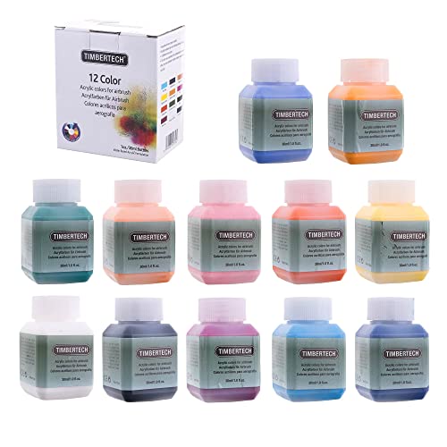 Timbertech Acryl Farben Airbrush Farben 12x 30ml MULTICOLOR Timbertech Acryl Farben Airbrush Farben 12x 30ml MULTICOLOR von TC TECHNIC
