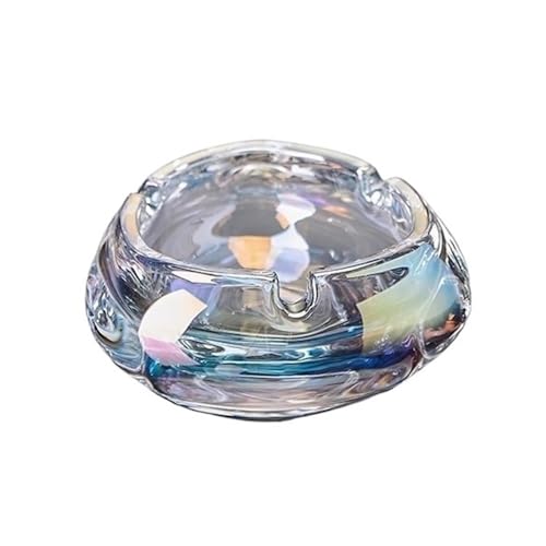 TCDHICY Aschenbecher Aschenbecher aus Glas for Hotel, Zuhause, Wohnzimmer, Büro, Schreibtisch-Aschenbecher Desktop-Aschenbecher(Mittel) von TCDHICY