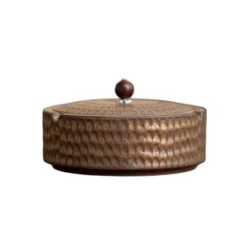 TCDHICY Aschenbecher Aschenbecher mit Deckel Retro for Wohnzimmer Zimmer Büro Desktop Couchtisch Metall Ornamente Desktop-Aschenbecher TCDHICY Aschenbecher Aschenbecher mit Deckel Retro for Wohnzimmer Zimmer Büro Desktop Couchtisch Metall Ornamente Desktop-Aschenbecher von TCDHICY