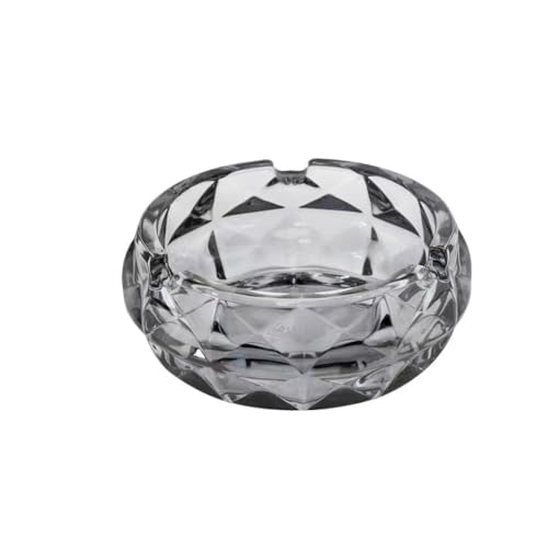 TCDHICY Aschenbecher Ashtray Made of Glass for Living Room Room Office Desktop Transparent Ashtray Desktop-Aschenbecher(Grigio,Groß) von TCDHICY