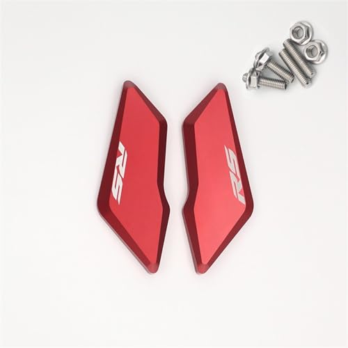 TCHAU Lochabdeckung Motorrad Rückspiegel Loch Abdeckung Spiegel Chassis Code Kappe Basis Block Für Aprilia RS 660 RS660 (Color : Rosso) von TCHAU